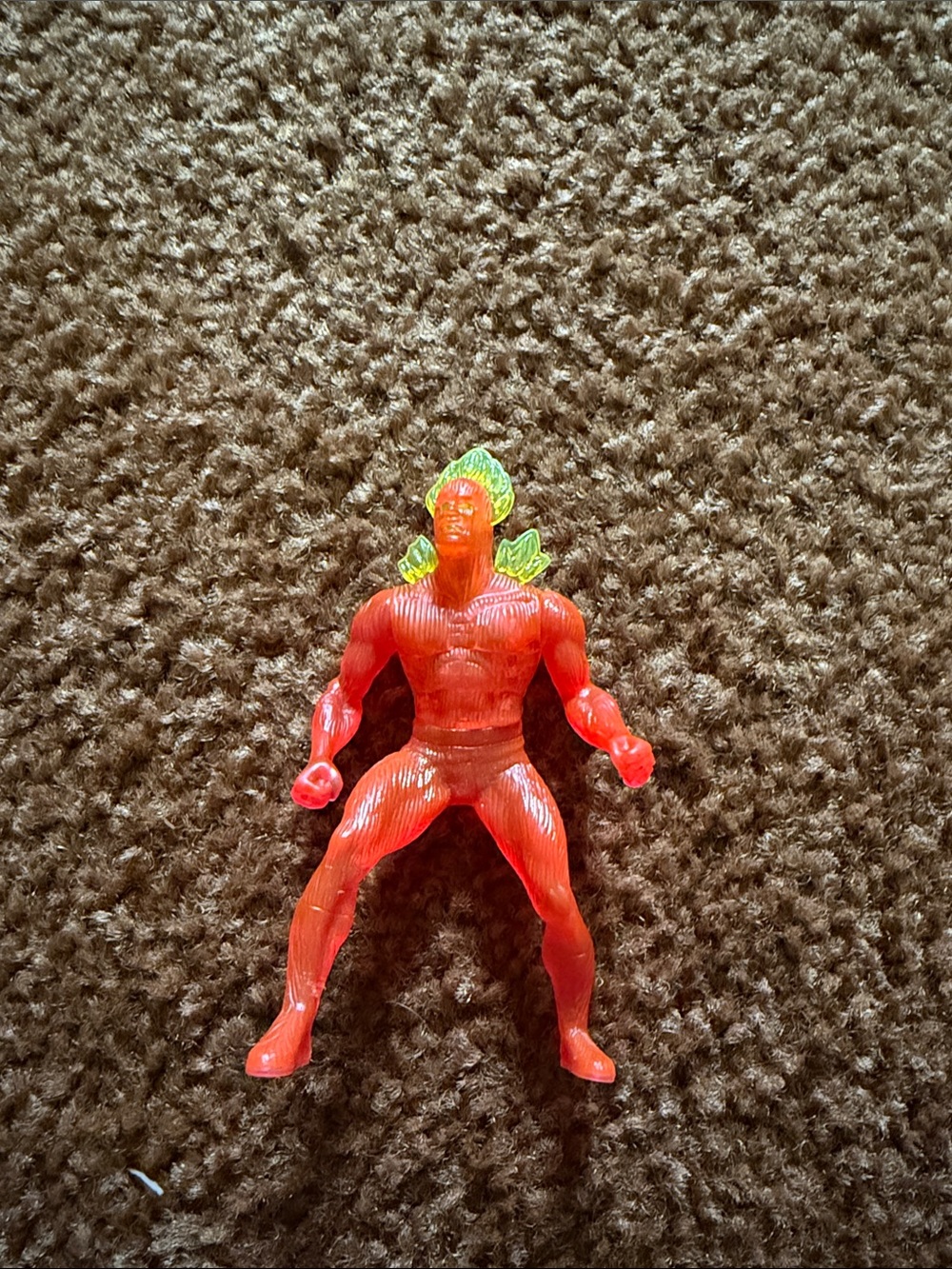 vintage 1996 McDonald's Happy Meal Human Torch (Johnny Storm) action figure from